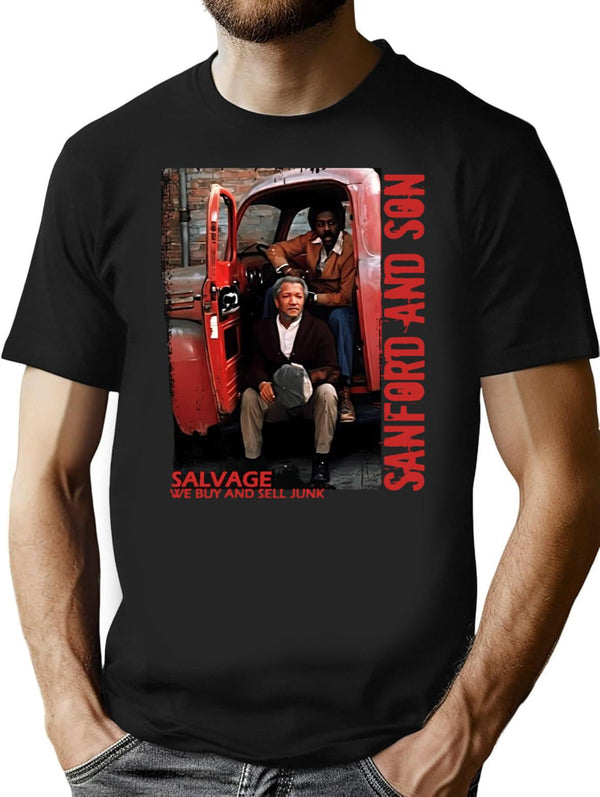 Salvage - Sanford And Son Premium Heavyweight Cotton T-Shirt - Black