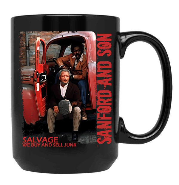 Salvage - Sanford And Son T-Shirt Black Coffee Mug, Gift Coffee Mug