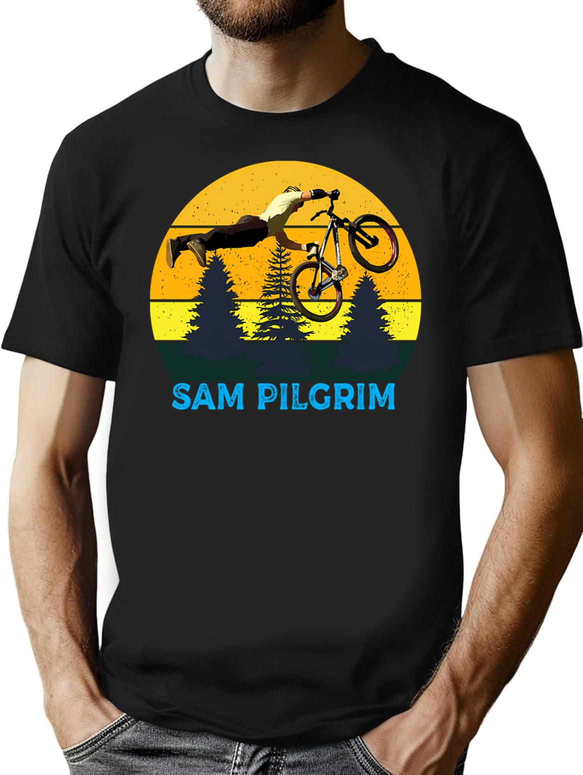 Sam Pilgrim T-Shirt for Men & Women, T-Shirts Graphic Tee - Black
