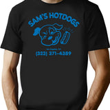 Sam'S Hotdogs T-Shirt for Men & Women, T-Shirts Graphic Tee - Black