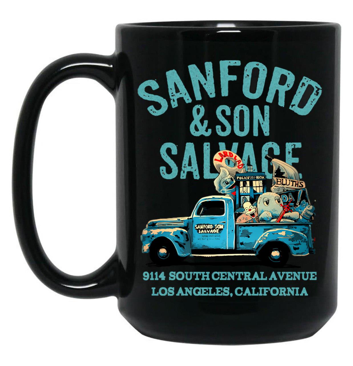 Sanford And Son 9114 South Central Black Coffee Mug, Gift Coffee Mug