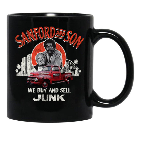 Sanford And Son Father And Son Duo Dks Worn Black Coffee Mug, Gift Coffee Mug - Black