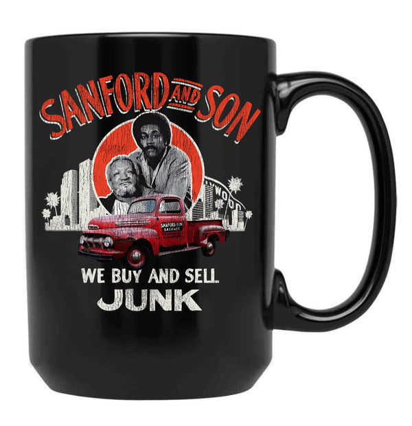 Sanford And Son Father And Son Duo Dks Worn Black Coffee Mug, Gift Coffee Mug