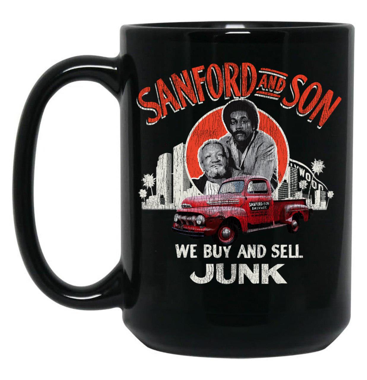 Sanford And Son Father And Son Duo Dks Worn Black Coffee Mug, Gift Coffee Mug