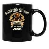 Sanford And Son Fred Sanford Seller Of Fine Second Hand Antiques Black Coffee Mug, Gift Coffee Mug - Black