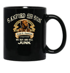 Sanford And Son Fred Sanford Seller Of Fine Second Hand Antiques Black Coffee Mug, Gift Coffee Mug - Black