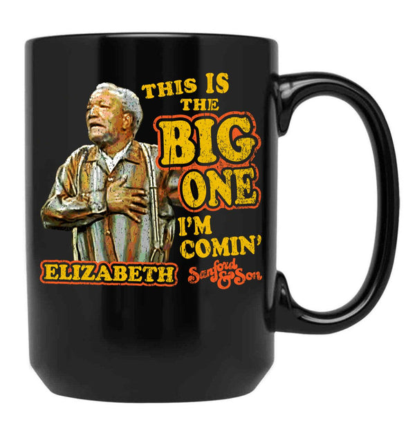 Sanford And Son Heart Attack Black Coffee Mug, Gift Coffee Mug