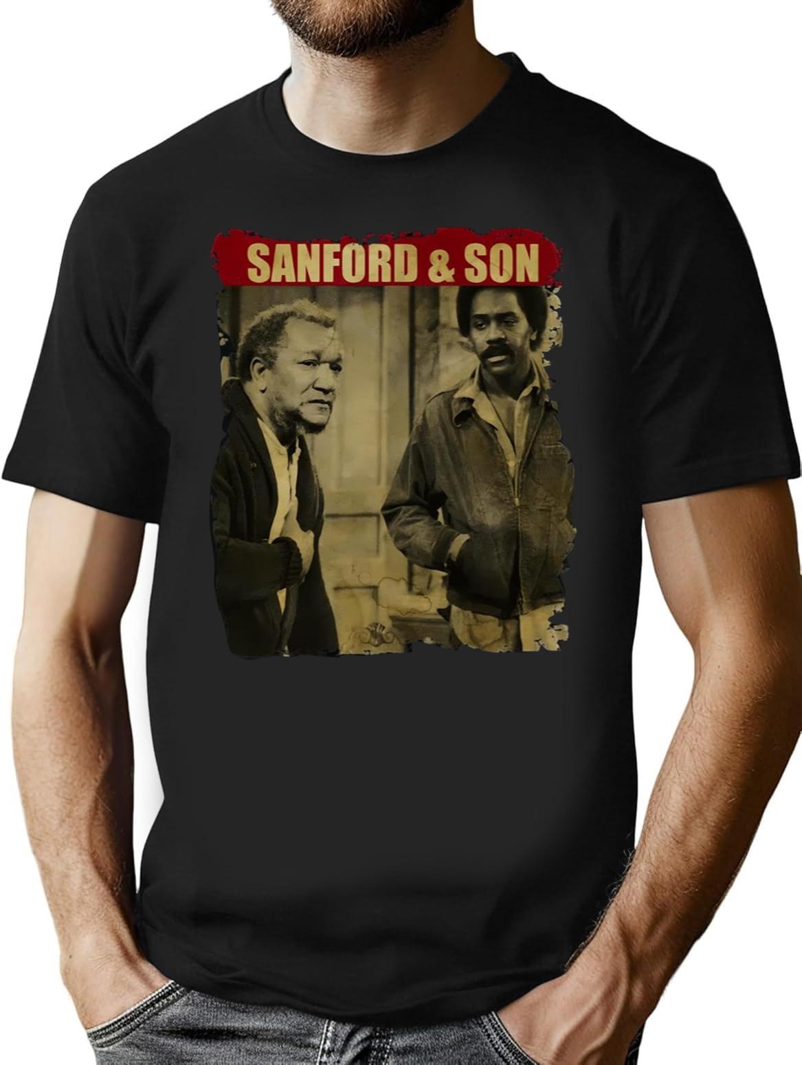 Sanford And Son - Retro Style Black Premium Heavyweight Cotton T-Shirt - Black