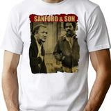 Sanford And Son - Retro Style Black Premium Heavyweight Cotton T-Shirt - White
