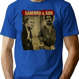 Sanford And Son - Retro Style Black Premium Heavyweight Cotton T-Shirt - Blue