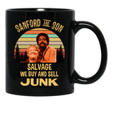 Sanford And Son Salvage We Buy And Sell Junk Vintage Black Coffee Mug, Gift Coffee Mug - Black