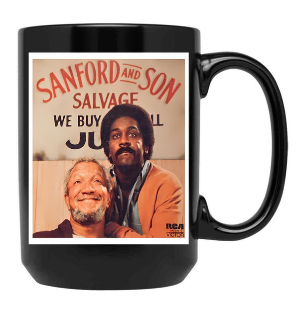 Sanford And Son T-Shirtsanford And Son Vintage T-Shirt_By Corbuzier_ Black Coffee Mug, Gift Coffee Mug