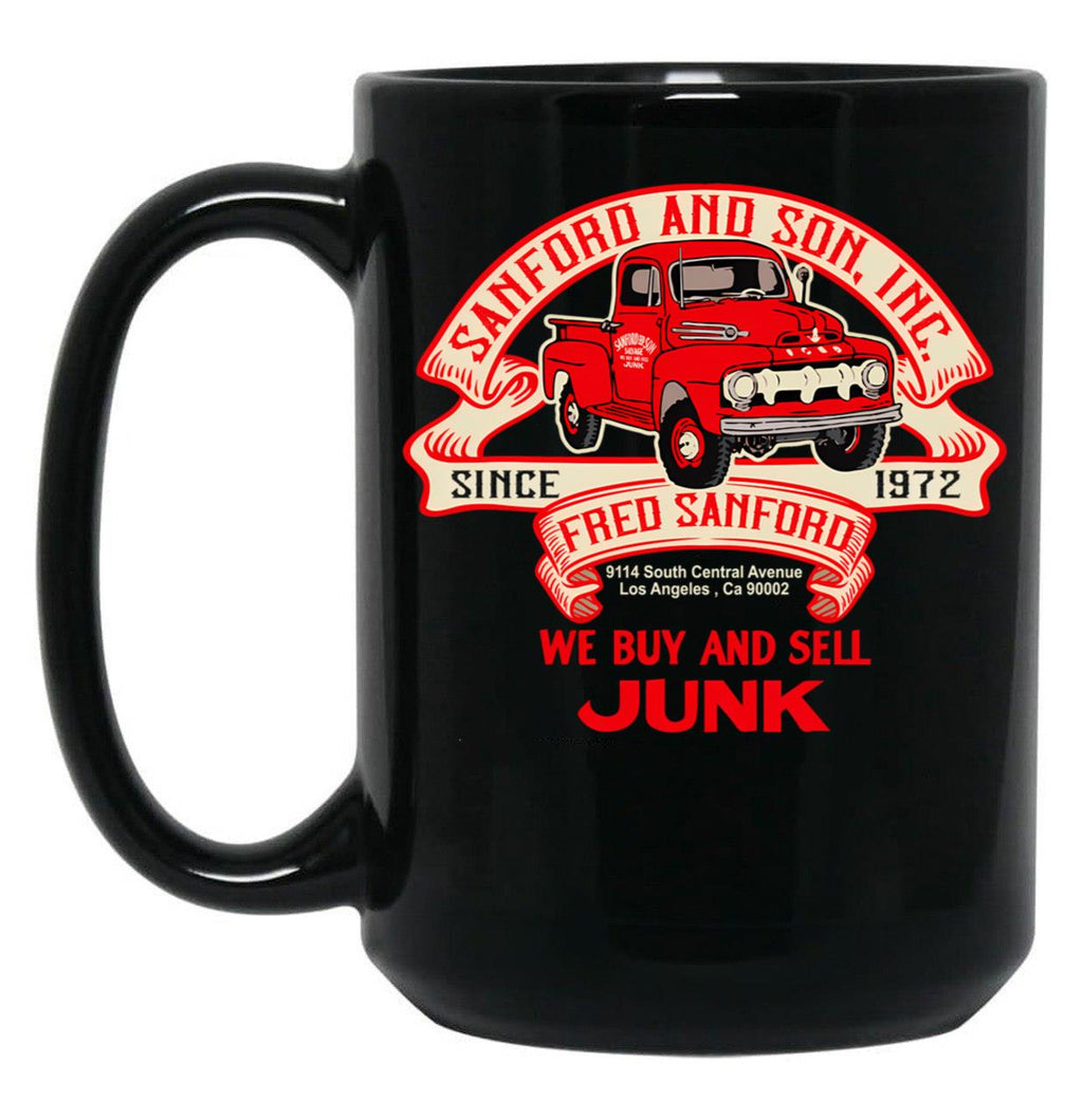 Sanford And Son Truck Ribbon Black Coffee Mug, Gift Coffee Mug