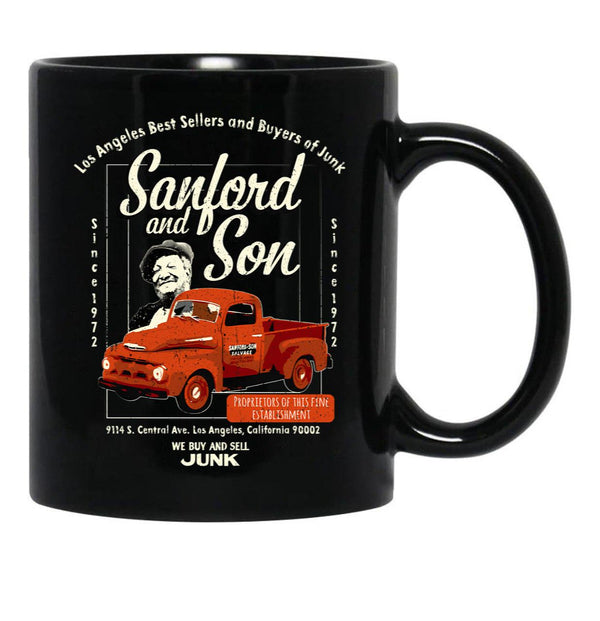 Sanford And Son We Buy And Sell Junk Black Coffee Mug, Gift Coffee Mug - Black