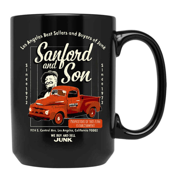 Sanford And Son We Buy And Sell Junk Black Coffee Mug, Gift Coffee Mug