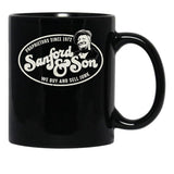 Sanford And Son Worn Logo Black Coffee Mug, Gift Coffee Mug - Black
