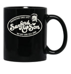 Sanford And Son Worn Logo Black Coffee Mug, Gift Coffee Mug - Black