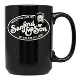 Sanford And Son Worn Logo Black Coffee Mug, Gift Coffee Mug