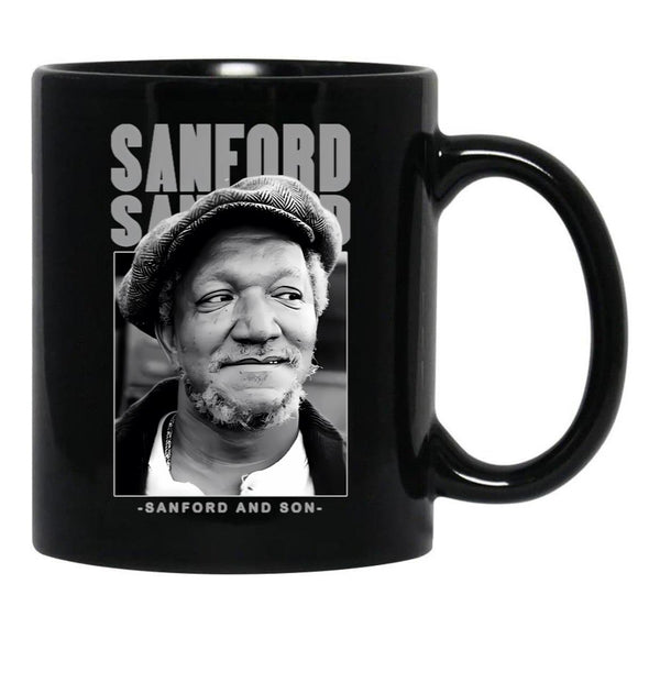 Sanford And Son - You Big Dummy Black Coffee Mug, Gift Coffee Mug - Black
