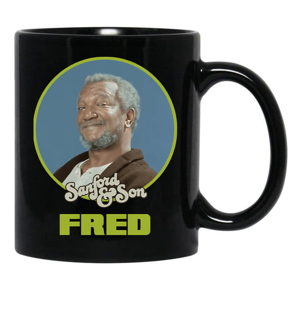Sanford Son Fred Sanford Black Coffee Mug, Gift Coffee Mug - Black