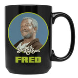 Sanford Son Fred Sanford Black Coffee Mug, Gift Coffee Mug