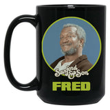 Sanford Son Fred Sanford Black Coffee Mug, Gift Coffee Mug