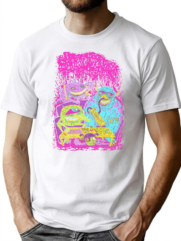 Sanguisugabogg Monsters Premium Heavyweight Cotton T-Shirt - White
