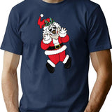 Santa Art (Clean) T-Shirt for Men & Women, T-Shirts Graphic Tee - Navy