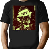 Santa Art T-Shirt for Men & Women, T-Shirts Graphic Tee - Black