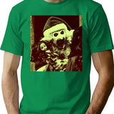 Santa Art T-Shirt for Men & Women, T-Shirts Graphic Tee - Green