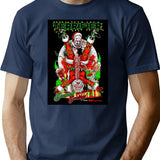 Santa Clown T-Shirt for Men & Women, T-Shirts Graphic Tee - Navy