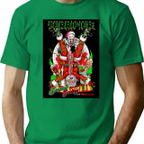 Santa Clown T-Shirt for Men & Women, T-Shirts Graphic Tee - Green