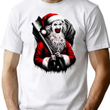Santa X Art The Clown T-Shirt for Men & Women, T-Shirts Graphic Tee - White