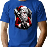 Santa X Art The Clown T-Shirt for Men & Women, T-Shirts Graphic Tee - Blue