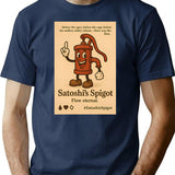 Satoshi'S Spigot Meme Mascot Will Slogan T-Shirt for Men & Women, T-Shirts Graphic Tee - Navy