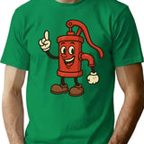 Satoshi'S Spigot Meme Mascot T-Shirt for Men & Women, T-Shirts Graphic Tee - Green