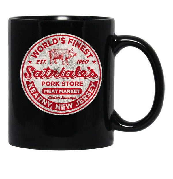 Satriale'S Italian Sausage Worn Out Black Coffee Mug, Gift Coffee Mug - Black