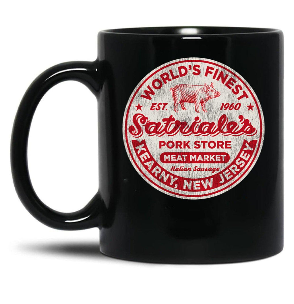 Satriale'S Italian Sausage Worn Out Black Coffee Mug, Gift Coffee Mug