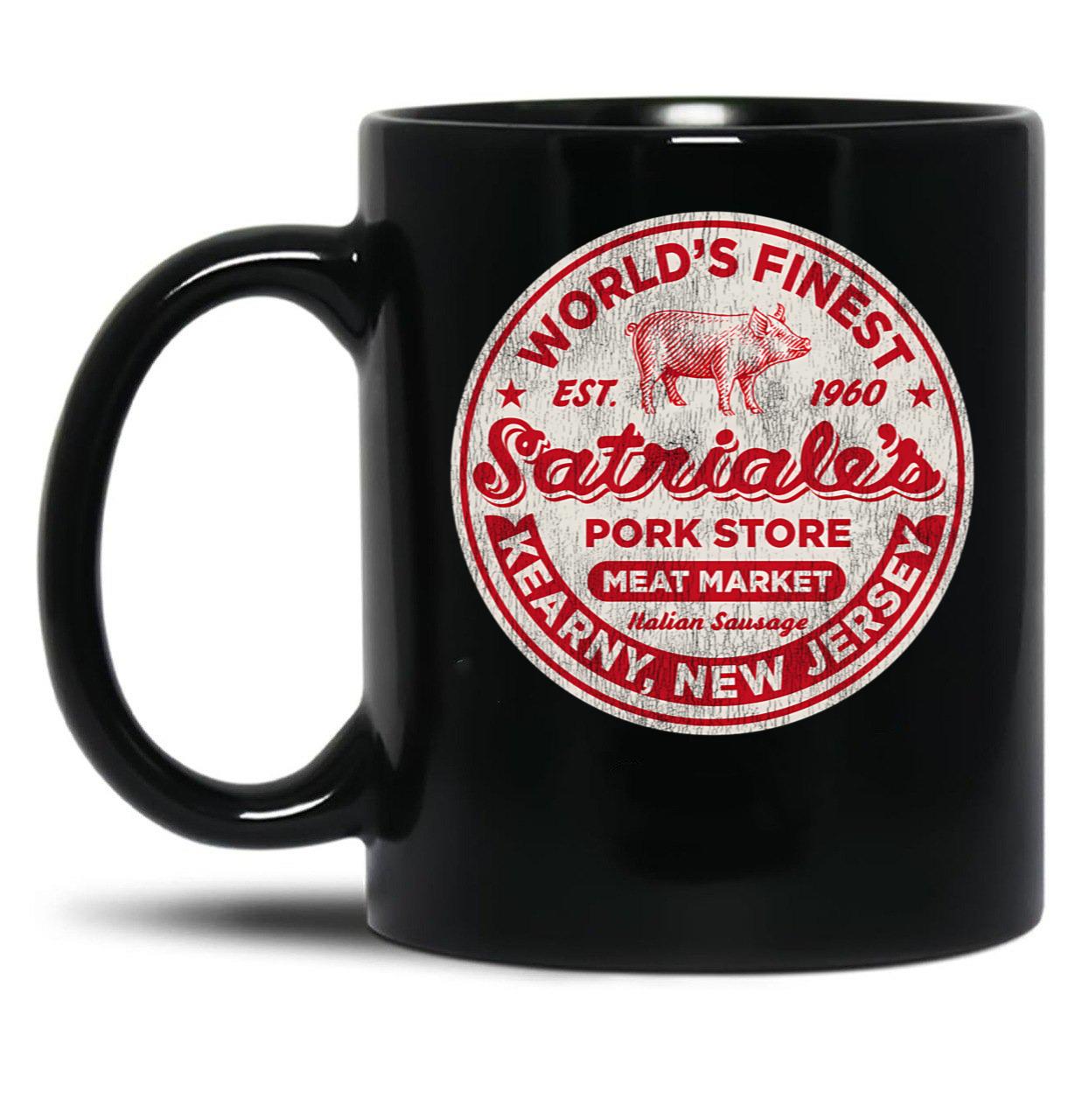 Satriale'S Italian Sausage Worn Out Black Coffee Mug, Gift Coffee Mug
