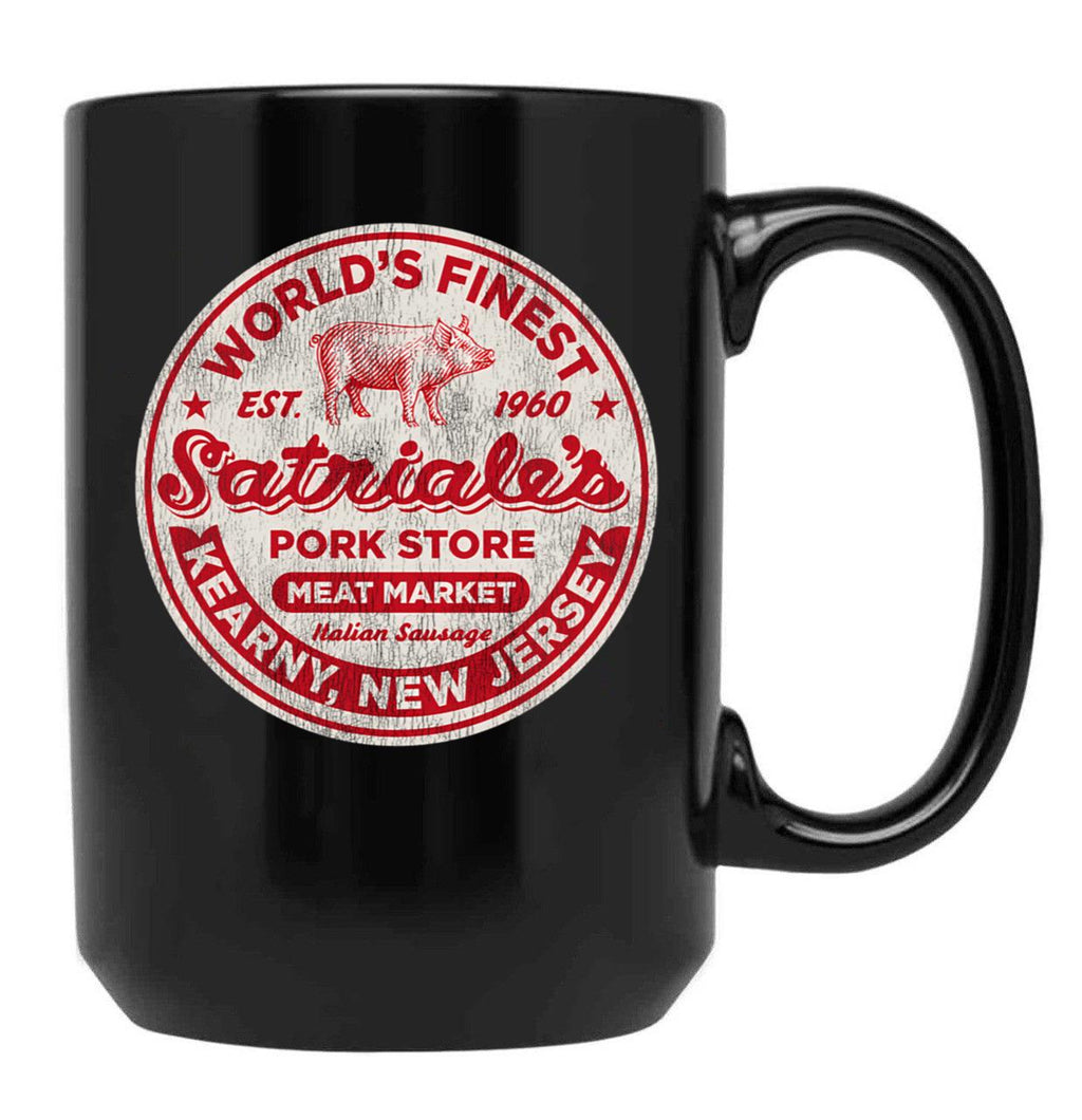 Satriale'S Italian Sausage Worn Out Black Coffee Mug, Gift Coffee Mug