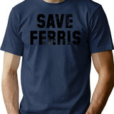 Save Ferris T-Shirt for Men & Women, T-Shirts Graphic Tee - Navy
