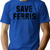 Save Ferris T-Shirt for Men & Women, T-Shirts Graphic Tee - Blue