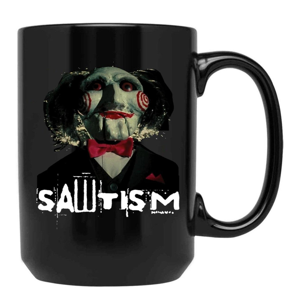 Sawtism Essential Black Coffee Mug, Gift Coffee Mug