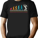 Saxophone Evolution Sax Retro Gift T-Shirt for Men & Women, T-Shirts Graphic Tee - Black