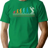 Saxophone Evolution Sax Retro Gift T-Shirt for Men & Women, T-Shirts Graphic Tee - Green