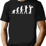 Saxophone Evolution T-Shirt for Men & Women, T-Shirts Graphic Tee - Black