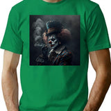 Scary Clown Art Creepy Clown T-Shirt for Men & Women, T-Shirts Graphic Tee - Green