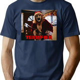 Scary Clown Christmas Santa T-Shirt for Men & Women, T-Shirts Graphic Tee - Navy