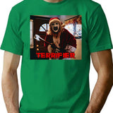 Scary Clown Christmas Santa T-Shirt for Men & Women, T-Shirts Graphic Tee - Green