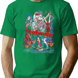 Scary Clown Horror Halloween 90S T-Shirt for Men & Women, T-Shirts Graphic Tee - Green